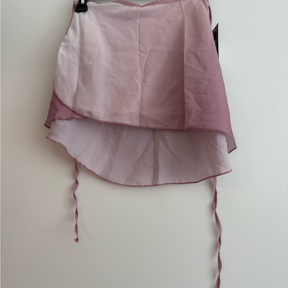 Pink wrap ballet skirt